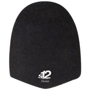 Black beanie hat with white embroidered logo.