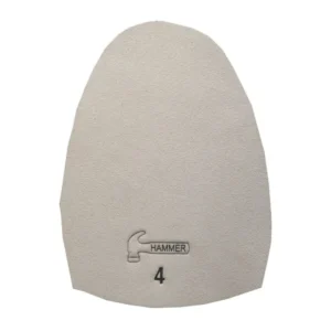 A white ceramic dental crown labeled with the number 4.