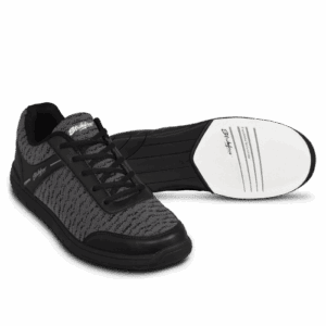 Stylish black and gray sneakers with white soles.