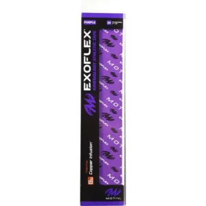 Purple Exor Flex incense sticks in a rectangular box.