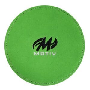 Green MOTIV branded disc golf disc with black logo.
