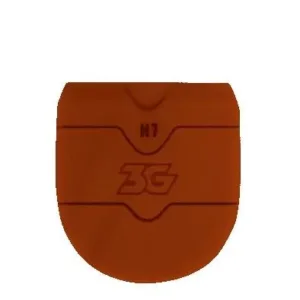 A brown plastic object with the text '5G' and '#1' on it.